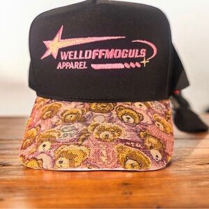 WelloffMoguls floral bear trucker
